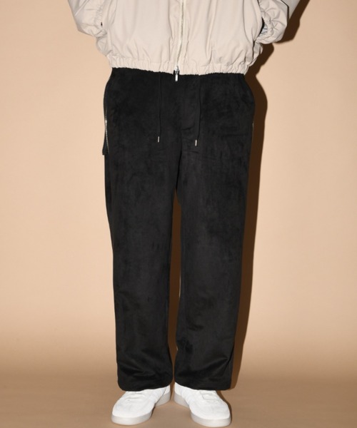 SUPERTHANKS(スーパーサンクス)の「スエード、合成皮革 ワイドZIPパンツFaux Suede Side-zip Wide Pants(その他パンツ・メンズ・ライトカーキ/ブラック/ブラック系その他・M/S/L)」の17枚目の写真