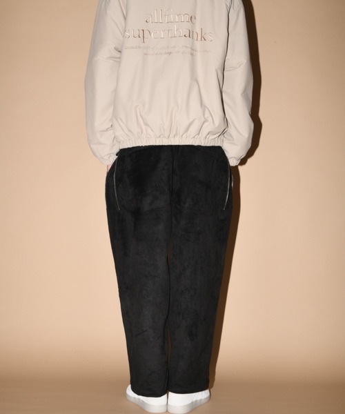 SUPERTHANKS(スーパーサンクス)の「スエード、合成皮革 ワイドZIPパンツFaux Suede Side-zip Wide Pants(その他パンツ・メンズ・ライトカーキ/ブラック/ブラック系その他・M/S/L)」の15枚目の写真