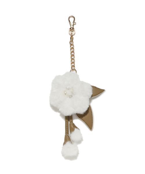 SNIDEL（スナイデル）の「フラワーファーチャーム（チャーム・レディース・ライトブルー/ホワイト/ピンク・F）」の2枚目の写真