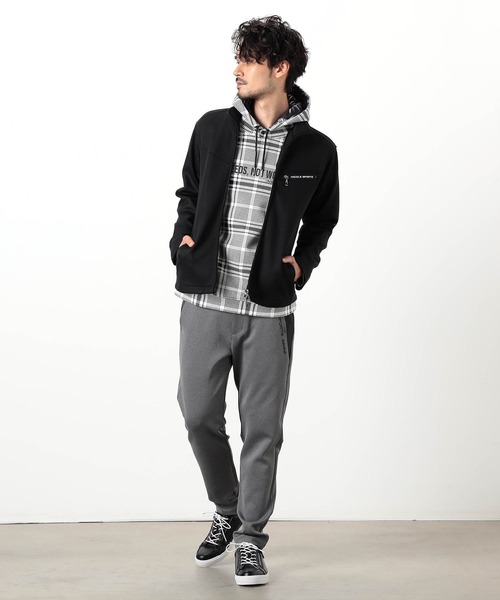 NICOLE CLUB FOR MEN（ニコルクラブフォーメン）の「【NICOLE SPORTS】ダンボールニットスタンドブルゾン（その他アウター・メンズ・オフホワイト/ブラック/ターコイズブルー/その他・MEDIUM/LARGE/X-LARGE）」の21枚目の写真