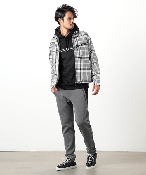 NICOLE CLUB FOR MEN（ニコルクラブフォーメン）の「【NICOLE SPORTS】ダンボールニットスタンドブルゾン（その他アウター・メンズ・オフホワイト/ブラック/ターコイズブルー/その他・MEDIUM/LARGE/X-LARGE）」の11枚目の写真