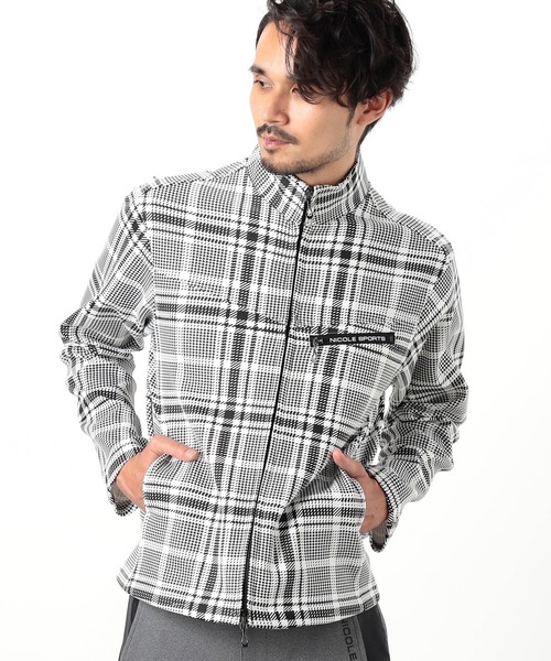 NICOLE CLUB FOR MEN（ニコルクラブフォーメン）の「【NICOLE SPORTS】ダンボールニットスタンドブルゾン（その他アウター・メンズ・オフホワイト/ブラック/ターコイズブルー/その他・MEDIUM/LARGE/X-LARGE）」の9枚目の写真