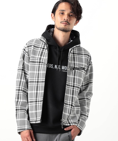 NICOLE CLUB FOR MEN（ニコルクラブフォーメン）の「【NICOLE SPORTS】ダンボールニットスタンドブルゾン（その他アウター・メンズ・オフホワイト/ブラック/ターコイズブルー/その他・MEDIUM/LARGE/X-LARGE）」の20枚目の写真