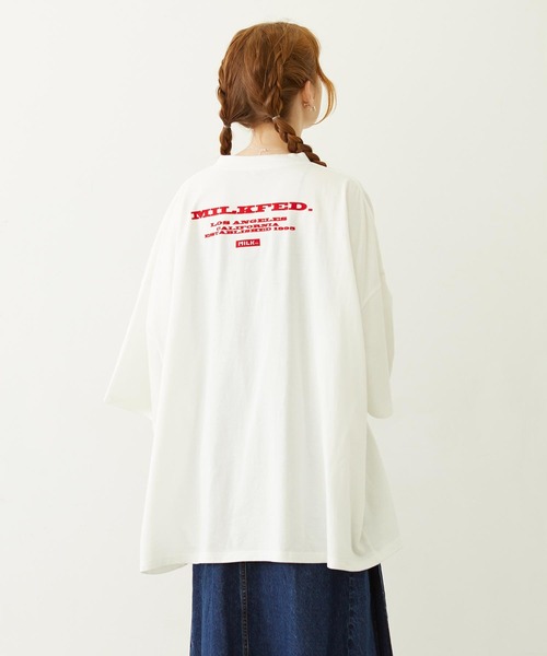 PEANUTS(ピーナッツ)の「MILKFED. × PEANUTS JOE COOL COMIC BIG S/S TEE(Tシャツ/カットソー・レディース・レッド/ブラック・ONE SIZE)」の3枚目の写真