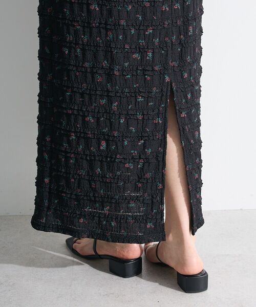 Sugar spoon(シュガースプーン)の「・SUGAR SPOON コバナレースフリルナロースカート(スカート・レディース・ブラック/ピンク系その他2/ベージュ・FREE)」の8枚目の写真