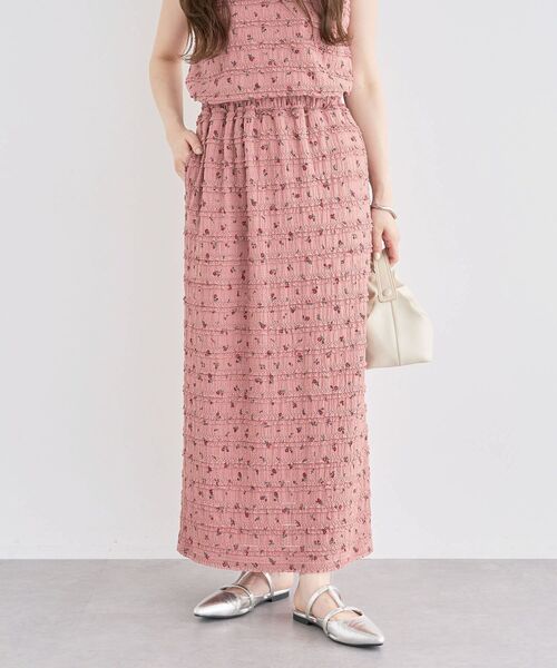 Sugar spoon(シュガースプーン)の「・SUGAR SPOON コバナレースフリルナロースカート(スカート・レディース・ブラック/ピンク系その他2/ベージュ・FREE)」の12枚目の写真