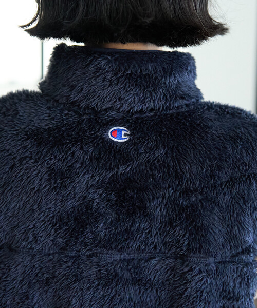 FREAK'S STORE(フリークスストア)の「Champion × FREAK'S STORE/チャンピオン 別注 シェルパフリースベスト(ベスト・レディース・ネイビー/ホワイト/ブラック・フリ-)」の9枚目の写真