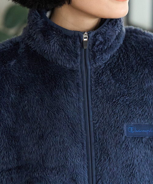 FREAK'S STORE(フリークスストア)の「Champion × FREAK'S STORE/チャンピオン 別注 シェルパフリースベスト(ベスト・レディース・ネイビー/ホワイト/ブラック・フリ-)」の10枚目の写真