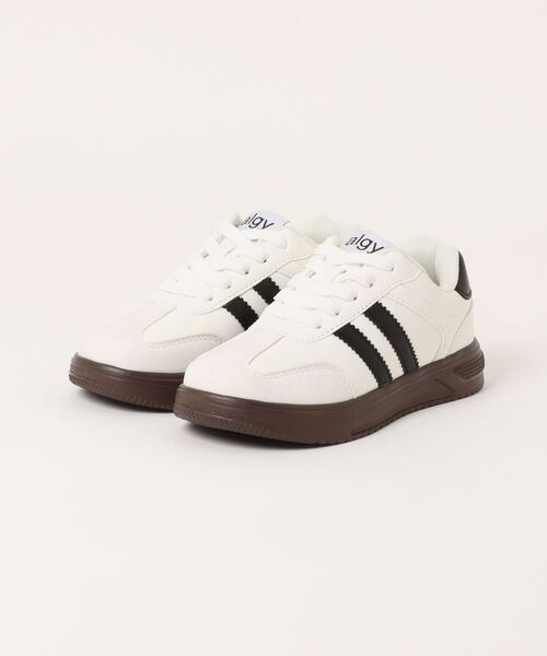 algy(アルジー)の「ALGY / 厚底 サイドライン スニーカー(スニーカー・キッズ・ブラック/ピンク/ホワイト/ネイビー・23.0cm/22.0cm/21.0cm/20.0cm/24.0cm)」の1枚目の写真