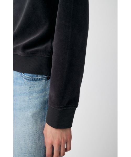 MOUSSY(マウジー)の「VELOUR POLO ロングスリーブTシャツ(Tシャツ/カットソー・レディース・キナリ/レッド/ダークネイビー/グレー・FREE)」の16枚目の写真