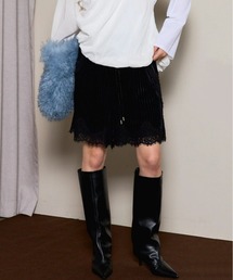 メゾンスペシャル　レースパンツ　インナーパンツ付 MAISON SPECIAL パンツ Mixed Lace Easy Pants/ミックスレース