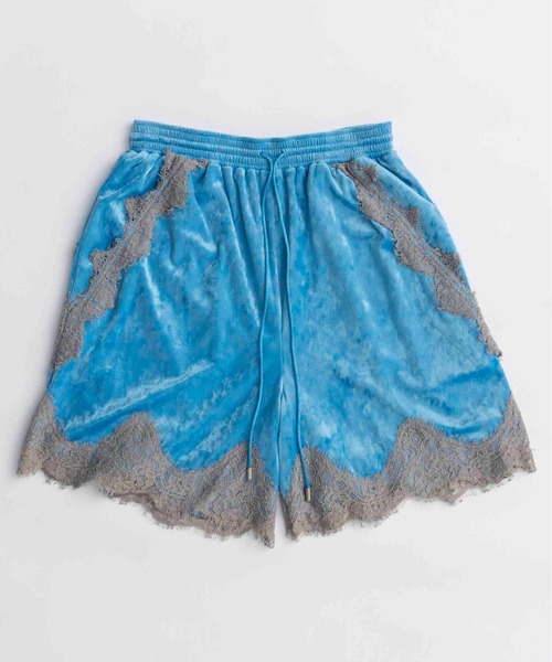 MAISON SPECIAL(メゾンスペシャル)の「Hem Lace Velour Shorts/ヘムレースベロアショートパンツ■セットアップ対応■(その他パンツ・レディース・ブラック/ブラウン/ブルー・36/38)」の14枚目の写真