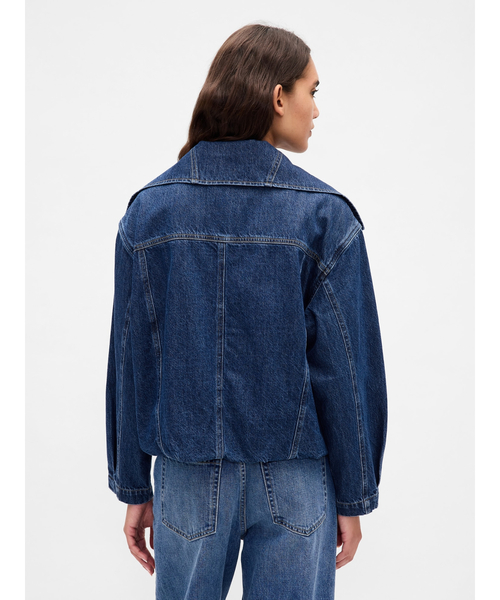 【新品】GANNIオーバーサイズデニムJK GANNI ガニー ジーンズ Cutline Denim Angi J1398 6553