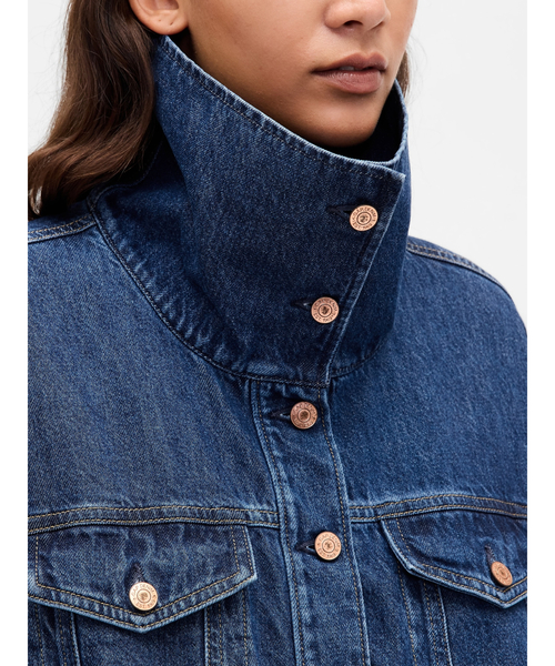 セール】デニム オーバーサイズ バブルジャケット（デニムジャケット