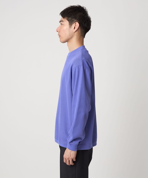 green label relaxing（グリーンレーベルリラクシング）の「ウェーブ サーマル クルーネック Tシャツ（Tシャツ/カットソー・メンズ・ライトピンク/ライトグレー/ブラック/ライトブルー・S/XL/L/M）」の12枚目の写真