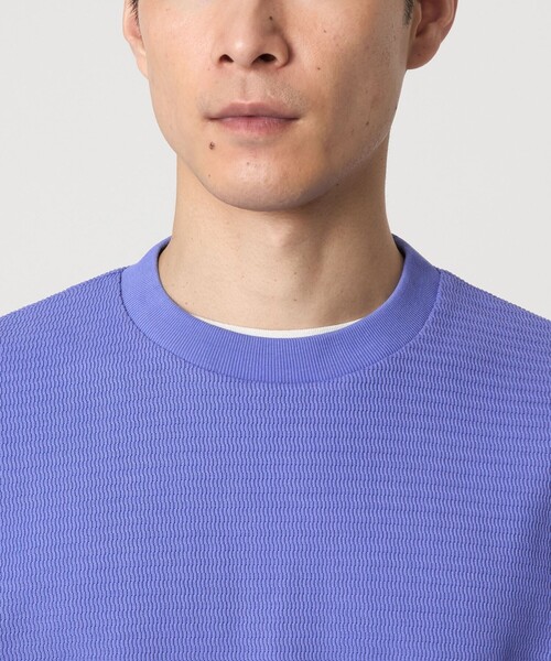 green label relaxing（グリーンレーベルリラクシング）の「ウェーブ サーマル クルーネック Tシャツ（Tシャツ/カットソー・メンズ・ライトピンク/ライトグレー/ブラック/ライトブルー・S/XL/L/M）」の14枚目の写真