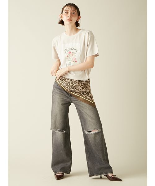 完売品 LILY BROWN×KEITA バリエーショングラフィックTシャツ LILY BROWN Lily Brown / リリーブラウン 【KEITA MARUYAMA