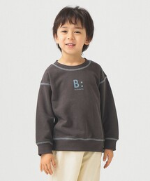 B:MING by BEAMS | 配色ステッチ ロゴ スウェット2025FW（100～140cm）(スウェット)