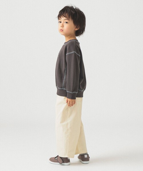 B:MING by BEAMS(ビーミングバイビームス)の「配色ステッチ ロゴ スウェット2025FW(100~140cm)(スウェット・キッズ・サックスブルー/チャコールグレー・120/110/140/100/130)」の17枚目の写真