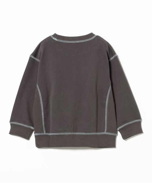 B:MING by BEAMS(ビーミングバイビームス)の「配色ステッチ ロゴ スウェット2025FW(100~140cm)(スウェット・キッズ・サックスブルー/チャコールグレー・120/110/140/100/130)」の14枚目の写真