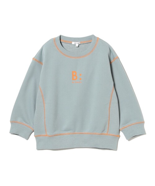 B:MING by BEAMS(ビーミングバイビームス)の「配色ステッチ ロゴ スウェット2025FW(100~140cm)(スウェット・キッズ・サックスブルー/チャコールグレー・120/110/140/100/130)」の12枚目の写真