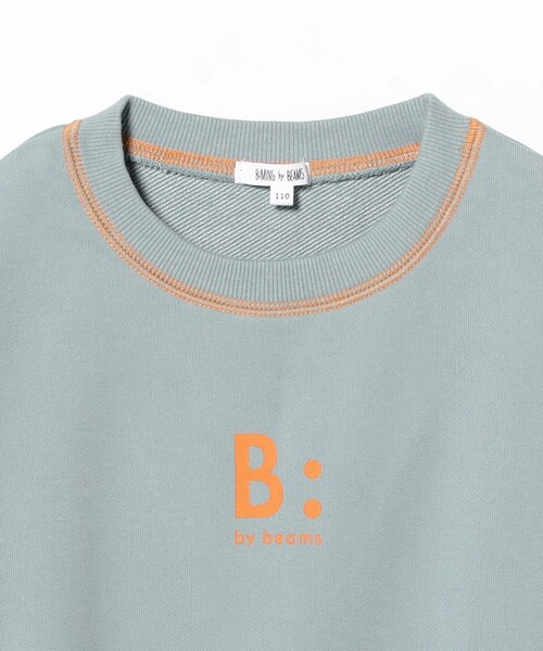 B:MING by BEAMS(ビーミングバイビームス)の「配色ステッチ ロゴ スウェット2025FW(100~140cm)(スウェット・キッズ・サックスブルー/チャコールグレー・120/110/140/100/130)」の11枚目の写真