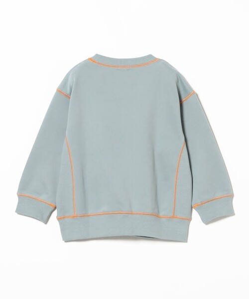 B:MING by BEAMS(ビーミングバイビームス)の「配色ステッチ ロゴ スウェット2025FW(100~140cm)(スウェット・キッズ・サックスブルー/チャコールグレー・120/110/140/100/130)」の9枚目の写真