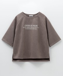 nAvy フェイクスウェード 7分Tシャツ