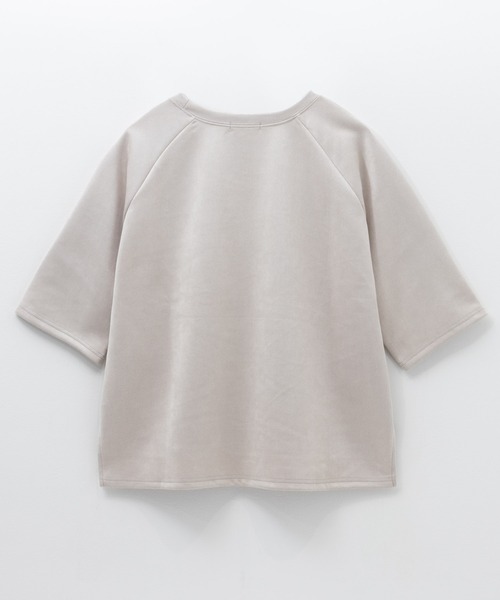 NAVY(ネイビー)の「nAvy フェイクスウェード 7分Tシャツ(Tシャツ/カットソー・レディース・アイボリー/グレー/モカ・L/M)」の11枚目の写真