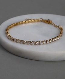 abaskdesign | 金属アレルギー対応 クリスタルテニスブレスレット(ブレスレット)