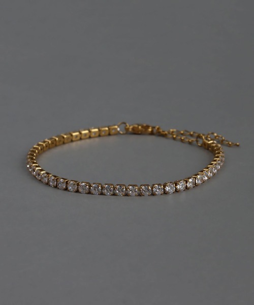 abaskdesign（アバスクデザイン）の「金属アレルギー対応 クリスタルテニスブレスレット（ブレスレット・レディース・ゴールド・FREE）」の10枚目の写真