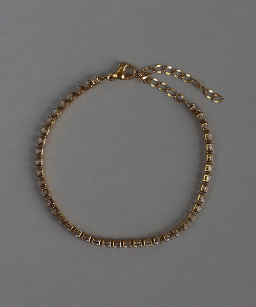 abaskdesign（アバスクデザイン）の「金属アレルギー対応 クリスタルテニスブレスレット（ブレスレット・レディース・ゴールド・FREE）」の11枚目の写真