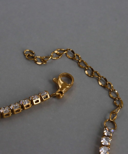 abaskdesign（アバスクデザイン）の「金属アレルギー対応 クリスタルテニスブレスレット（ブレスレット・レディース・ゴールド・FREE）」の12枚目の写真