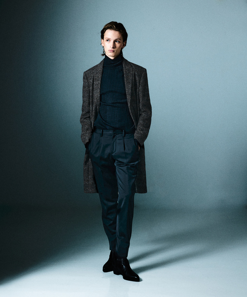 5351 POUR LES HOMMES（ゴーサンゴーイチプールオム）の「【25AW】ホールガーメント タートルネックニット（ニット/セーター・メンズ・ブルー/ブラック/ホワイト・50/48/46/44）」の12枚目の写真