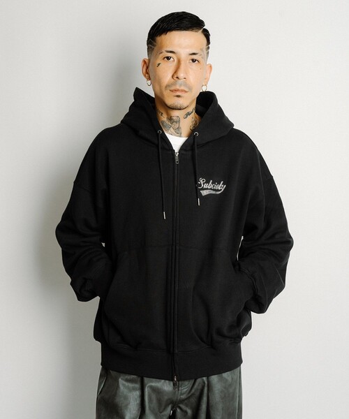 Subciety(サブサエティ)の「Rhinestone zip hoodie(ベスト・メンズ・ブラック/チャコールグレー/グレー・X-LARGE/LARGE/MEDIUM/SMALL)」の20枚目の写真