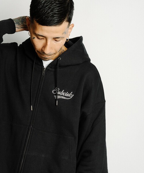 Subciety(サブサエティ)の「Rhinestone zip hoodie(ベスト・メンズ・ブラック/チャコールグレー/グレー・X-LARGE/LARGE/MEDIUM/SMALL)」の21枚目の写真