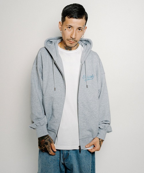 Subciety(サブサエティ)の「Rhinestone zip hoodie(ベスト・メンズ・ブラック/チャコールグレー/グレー・X-LARGE/LARGE/MEDIUM/SMALL)」の15枚目の写真