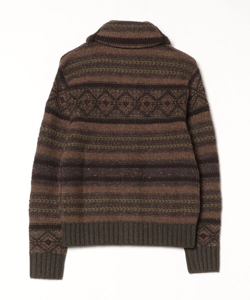 RRL(ダブル アール エル)の「ウールコットン ショールカラー カーディガン(カーディガン/ボレロ・メンズ・ブラウン・L/M/S/XL/XS)」の2枚目の写真