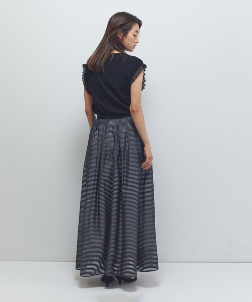 1er Arrondissement(プルミエアロンディスモン)の「グリッターラッフルニットタンク(ニット/セーター・レディース・オフホワイト/ブラック系その他3・FREE)」の6枚目の写真
