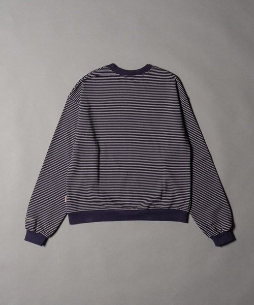 CIVVY.（シヴィ―）の「Lettering Logo Sweatshit - レタリングスウェットシャツ -（スウェット・メンズ・グレー/ネイビー・LARGE/MEDIUM）」の13枚目の写真