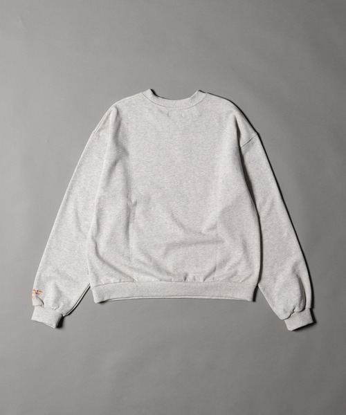 CIVVY.（シヴィ―）の「Lettering Logo Sweatshit - レタリングスウェットシャツ -（スウェット・メンズ・グレー/ネイビー・LARGE/MEDIUM）」の9枚目の写真