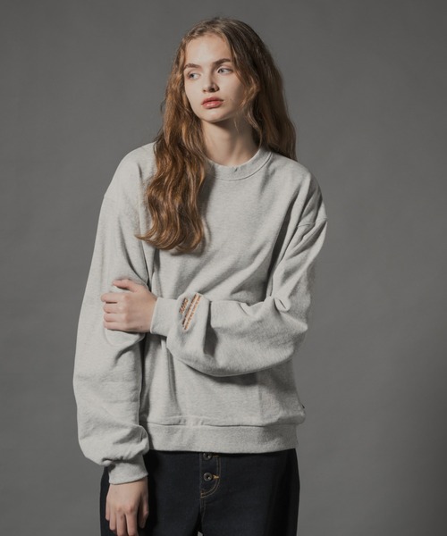 CIVVY.（シヴィ―）の「Lettering Logo Sweatshit - レタリングスウェットシャツ -（スウェット・メンズ・グレー/ネイビー・LARGE/MEDIUM）」の21枚目の写真