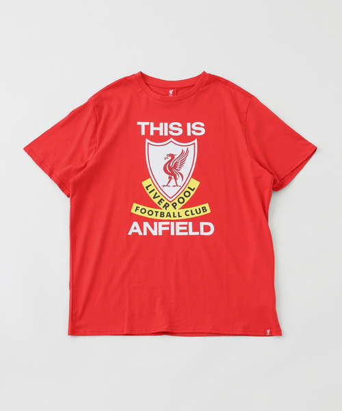 417 EDIFICE(フォーワンセブンエディフィス)の「【Liverpool FC / リバプール FC】 THIS IS ANFIELD RED(Tシャツ/カットソー・メンズ・チャコールグレー/レッド・SMALL/MEDIUM/XX-LARGE)」の2枚目の写真