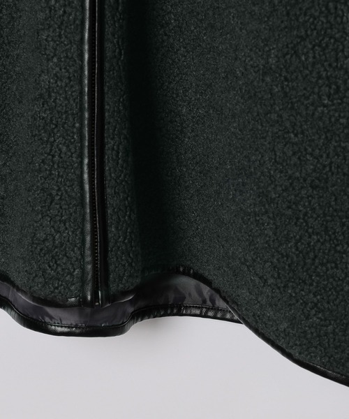 LEPSIM（レプシィム）の「切り替えライトボアコート　582390（その他アウター・レディース・モカ/ベージュ/アイボリー/チャコールグレー・FREE）」の8枚目の写真