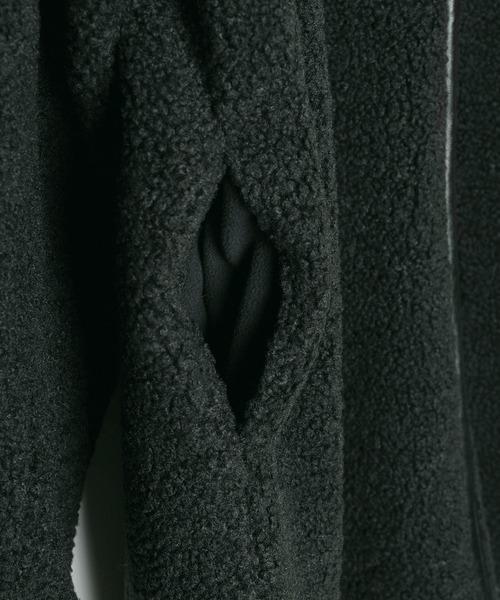 LEPSIM（レプシィム）の「切り替えライトボアコート　582390（その他アウター・レディース・モカ/ベージュ/アイボリー/チャコールグレー・FREE）」の9枚目の写真