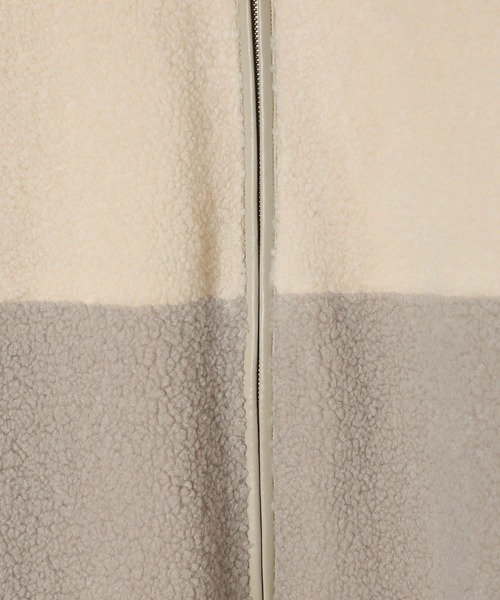 LEPSIM（レプシィム）の「切り替えライトボアコート　582390（その他アウター・レディース・モカ/ベージュ/アイボリー/チャコールグレー・FREE）」の12枚目の写真