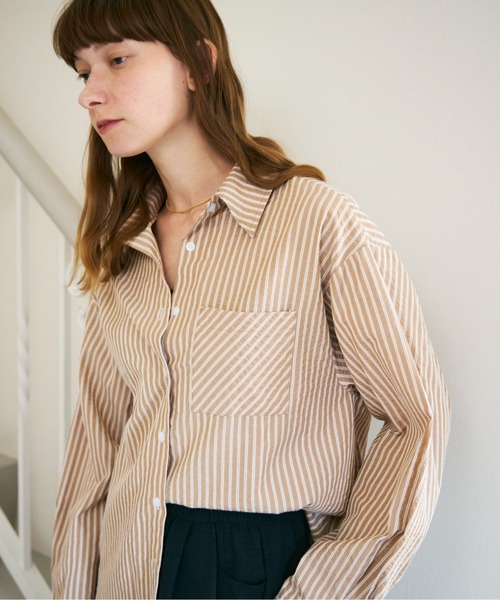ストライプシャツ（シャツ/ブラウス）｜Shelly island（シェリー