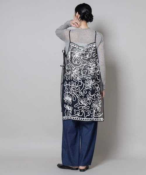 sara mallika(サラ マリカ)の「Sara mallika/TULLETAPEEMBRIODERY CAMI DRESS(ワンピース・レディース・ベージュ系その他/ブラック・FREE)」の15枚目の写真