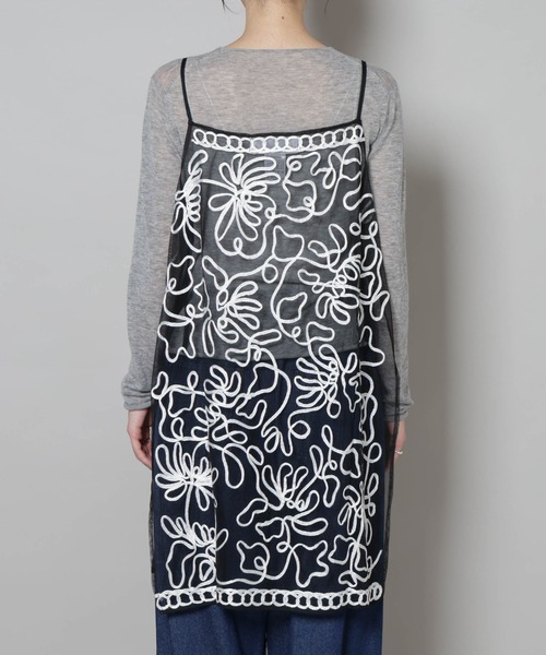 sara mallika(サラ マリカ)の「Sara mallika/TULLETAPEEMBRIODERY CAMI DRESS(ワンピース・レディース・ベージュ系その他/ブラック・FREE)」の18枚目の写真