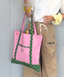 ピンク 花柄エンボス ショルダーバッグ がま口ショルダーバッグ20cm／clasp shoulder bag／ピンク系の花